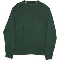NAUTICA Mens Green Patterned Jumper Crew Neck Basic Knit Cotton Blend Casual NAUTICA Mens Green Patterned Jumper Crew Neck Basic Knit Cotton Blend Casual