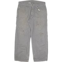 DICKIES Mens Grey Relaxed Straight Woven Cotton Blend Trousers W L Workwear DICKIES Mens Grey Relaxed Straight Woven Cotton Blend Trousers W L Workwear