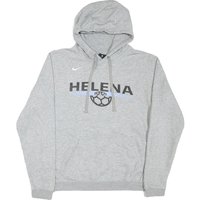 NIKE Mens Grey Helena Hoodie S Cotton Blend Lightweight Pullover Sweatshirt NIKE Mens Grey Helena Hoodie S Cotton Blend Lightweight Pullover Sweatshirt
