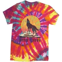 BODY RAGS Mens Multicolour Tie Dye Wolf Graphic Shirt S Short Sleeve Crew Neck BODY RAGS Mens Multicolour Tie Dye Wolf Graphic Shirt S Short Sleeve Crew Neck