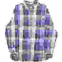 CHAPS Mens Blue & Grey Check Shirt M Classic Button-Down Collar Cotton Blend CHAPS Mens Blue & Grey Check Shirt M Classic Button-Down Collar Cotton Blend
