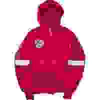 ALPHA INDTRIES Mens Puffer Jacket Red Nylon Hooded ALPHA INDTRIES Mens Puffer Jacket Red Nylon Hooded