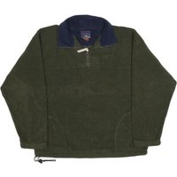 ROUNDY RIDGE Mens Green Navy Polyester Plain Zip Pullover Jumper M Outdoor ROUNDY RIDGE Mens Green Navy Polyester Plain Zip Pullover Jumper M Outdoor