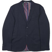 ZARA Mens Navy Blue Cotton Blend Blazer Jacket S Striped Lining Casual Smart ZARA Mens Navy Blue Cotton Blend Blazer Jacket S Striped Lining Casual Smart