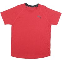 PUMA Mens Red L Shirt Short Sleeve Crew Neck Sports Activewear PUMA Mens Red L Shirt Short Sleeve Crew Neck Sports Activewear