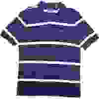 CHAPS Mens Blue & White Striped Short Sleeve Polo Shirt L Cotton Casual Classic CHAPS Mens Blue & White Striped Short Sleeve Polo Shirt L Cotton Casual Classic