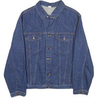 Mens Blue Denim Cotton Button Jacket M Classic Plain Casual Workwear Mens Blue Denim Cotton Button Jacket M Classic Plain Casual Workwear