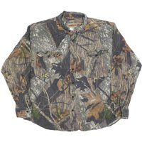 FIELD STAFF Mens Brown & Green Camouflage Shirt Cotton Blend Casual Work FIELD STAFF Mens Brown & Green Camouflage Shirt Cotton Blend Casual Work