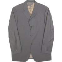JOOP! Mens Grey Wool Regular Fit Jacket L Button Closure Plain Classic Blazer JOOP! Mens Grey Wool Regular Fit Jacket L Button Closure Plain Classic Blazer