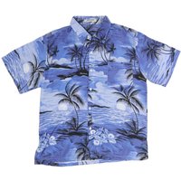 NEW BASE Mens Blue Hawaiian Shirt M Cotton Blend Tropical Print Relaxed Fit NEW BASE Mens Blue Hawaiian Shirt M Cotton Blend Tropical Print Relaxed Fit
