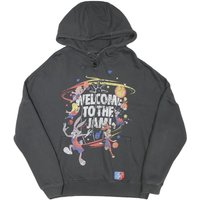 SPACE JAM Mens Black Welcome To The Jam Pullover Hoodie M Cartoon Print SPACE JAM Mens Black Welcome To The Jam Pullover Hoodie M Cartoon Print
