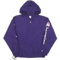 CHAMPION Mens Purple Nylon Pullover Jacket S Hoodie Zip Sportswear Casual CHAMPION Mens Purple Nylon Pullover Jacket S Hoodie Zip Sportswear Casual