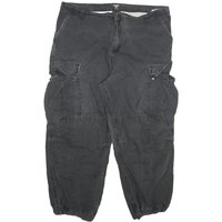 CARHARTT Mens Cotton Blend Relaxed Cargo Trousers W L Black Workwear Zip CARHARTT Mens Cotton Blend Relaxed Cargo Trousers W L Black Workwear Zip