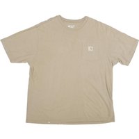 CARHARTT Mens Beige Pocket Shirt Short Sleeve Crew Neck Classic Cotton CARHARTT Mens Beige Pocket Shirt Short Sleeve Crew Neck Classic Cotton