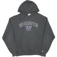 CHAMPION Mens Grey Washington Hoodie L Cotton Blend Pullover Sweatshirt CHAMPION Mens Grey Washington Hoodie L Cotton Blend Pullover Sweatshirt