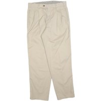HERREN GLOB Mens Beige Cotton Blend Regular Fit Trousers W L Casual HERREN GLOB Mens Beige Cotton Blend Regular Fit Trousers W L Casual