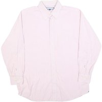TOMMY HILFIGER Mens Pink & White Stripe Shirt L Cotton Blend Button TOMMY HILFIGER Mens Pink & White Stripe Shirt L Cotton Blend Button