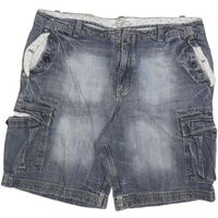 SPF Mens Denim Blue Cargo Shorts W Cotton Blend Casual Pockets