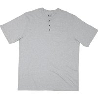 CARHARTT Mens Grey Henley Shirt Short Sleeve Cotton Blend Relaxed Fit CARHARTT Mens Grey Henley Shirt Short Sleeve Cotton Blend Relaxed Fit