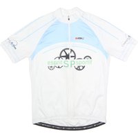 BICYCLE LINE Mens White & Blue Esprit Sportif Graphic Shirt Short Sleeve BICYCLE LINE Mens White & Blue Esprit Sportif Graphic Shirt Short Sleeve