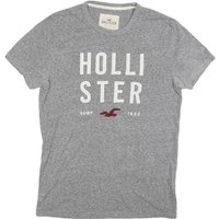 HOLLISTER Mens Grey Graphic Shirt S Short Sleeve Crew Neck Cotton Blend HOLLISTER Mens Grey Graphic Shirt S Short Sleeve Crew Neck Cotton Blend