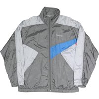 MARN Mens Grey Blue Polyester Blend Track Jacket L Zip Sports Casual Retro MARN Mens Grey Blue Polyester Blend Track Jacket L Zip Sports Casual Retro