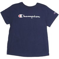 CHAMPION Mens Navy Blue Graphic Shirt M Short Sleeve Crew Neck Cotton CHAMPION Mens Navy Blue Graphic Shirt M Short Sleeve Crew Neck Cotton