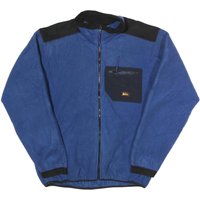 REI Mens Blue Black Fleece Jacket L Polyester Zip Outdoor Casual REI Mens Blue Black Fleece Jacket L Polyester Zip Outdoor Casual