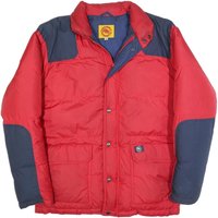 MAMMUT Mens Red & Navy Outdoor Jacket M Polyester Blend Puffer Zip Pocket MAMMUT Mens Red & Navy Outdoor Jacket M Polyester Blend Puffer Zip Pocket