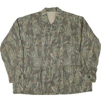 Mens Green Camouflage Button Jacket Cotton Blend Casual Outdoor Style Mens Green Camouflage Button Jacket Cotton Blend Casual Outdoor Style
