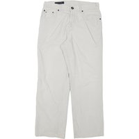 TOMMY HILFIGER Mens Cotton Blend White Regular Fit Straight Trousers W L TOMMY HILFIGER Mens Cotton Blend White Regular Fit Straight Trousers W L