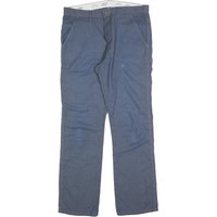 DICKIES Mens Cotton Blue Regular Straight Trousers W L Workwear Casual DICKIES Mens Cotton Blue Regular Straight Trousers W L Workwear Casual