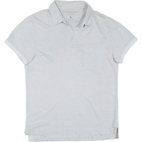 CALVIN KLEIN JEANS Mens White & Grey Stripe Short Sleeve Polo Shirt L Cotton CALVIN KLEIN JEANS Mens White & Grey Stripe Short Sleeve Polo Shirt L Cotton