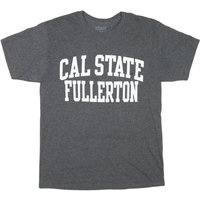 CHAMPION Mens Grey Cal State Fullerton Graphic Shirt M Short Sleeve Crew Neck CHAMPION Mens Grey Cal State Fullerton Graphic Shirt M Short Sleeve Crew Neck