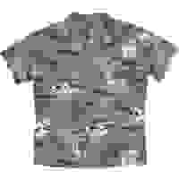 PALMWAVE Mens Grey Cotton Blend Button Jacket L Tropical Print Short Sleeve PALMWAVE Mens Grey Cotton Blend Button Jacket L Tropical Print Short Sleeve