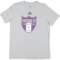 ADIDAS Mens Grey Eastside FC Graphic Shirt M Short Sleeve Crew Neck Casual