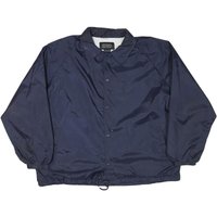 SIGMA Mens Navy Blue Coach Jacket L Nylon Plain Button Closure Casual Training SIGMA Mens Navy Blue Coach Jacket L Nylon Plain Button Closure Casual Training