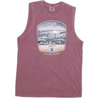 VINTAGE Mens Purple & Blue Graphic Vest M Sleeveless Crew Neck Cotton Blend VINTAGE Mens Purple & Blue Graphic Vest M Sleeveless Crew Neck Cotton Blend
