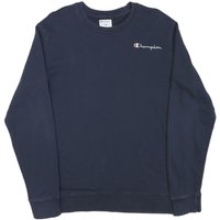 CHAMPION Mens Navy Blue Sweatshirt Crew Neck M Cotton Blend Classic Logo CHAMPION Mens Navy Blue Sweatshirt Crew Neck M Cotton Blend Classic Logo