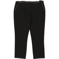 Cavalli Class Cropped Trousers – W Black Cotton Cavalli Class Cropped Trousers – W Black Cotton