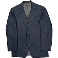 Christian Dior Pinstripe Blazer – Medium Blue Wool Blend Christian Dior Pinstripe Blazer – Medium Blue Wool Blend
