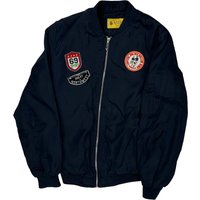 Great Northwest Supernove Graphic Bomber Jacket – Navy Polyester Great Northwest Supernove Graphic Bomber Jacket – Navy Polyester