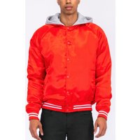 Satin Varsity Bomber Jacket Satin Varsity Bomber Jacket
