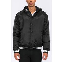 Satin Varsity Bomber Jacket Satin Varsity Bomber Jacket