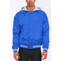 Satin Varsity Bomber Jacket Satin Varsity Bomber Jacket