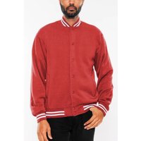 Mens Fleece Snap Button Varsity Jacket Mens Fleece Snap Button Varsity Jacket