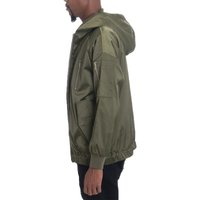 Satin Full Zip Hooded Windbreaker