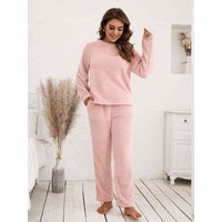 Teddy Long Sleeve Top and Pants Lounge Set Teddy Long Sleeve Top and Pants Lounge Set