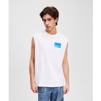 Kl Jeans – Box Logo Tank Top, Man, White, Size: Xs Kl Jeans – Box Logo Tank Top, Man, White, Size: Xs