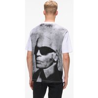 Kl Jeans – Relaxed Karl Print shirt, Man, White, Size: Xs Kl Jeans – Relaxed Karl Print shirt, Man, White, Size: Xs